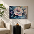 Peony Wall Art Garden Blossom Framed Canvas Botanical Floral Elegant Bedroom Home Decor