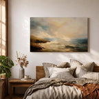 Seascape Wall Art Ocean View Framed Canvas Coastal Shore Beach House Home Decor