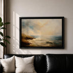 Seascape Wall Art Ocean View Framed Canvas Coastal Shore Beach House Home Decor