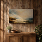 Seascape Wall Art Ocean View Framed Canvas Coastal Shore Beach House Home Decor
