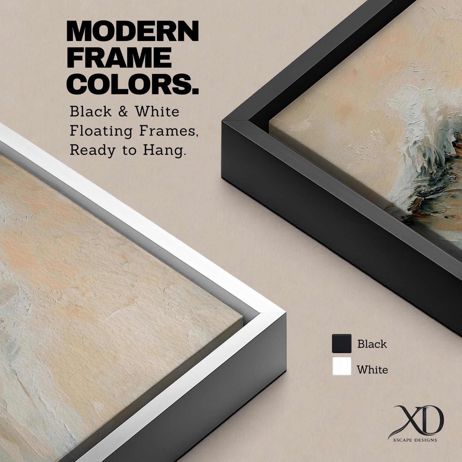 A framed canvas painting depicting a dynamic ocean wave crashing with textured brushstrokes, capturing the natural movement and energy of the sea in a realistic seascape style. The artwork emphasizes the fluidity and power of coastal waters with soft blending and detailed wave crests.