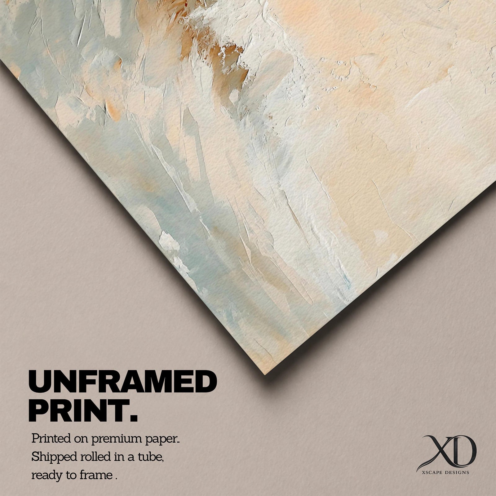 A framed canvas painting depicting a dynamic ocean wave crashing with textured brushstrokes, capturing the natural movement and energy of the sea in a realistic seascape style. The artwork emphasizes the fluidity and power of coastal waters with soft blending and detailed wave crests.