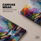 Transform your space with this Waterfall Wall Art, a vibrant impressionist landscape canvas print featuring a cascading woodland stream, rich autumn colors, and expressive palette knife textures. The misty forest atmosphere and jewel-toned reflections create a calming focal point for living rooms, bedrooms, or offices.