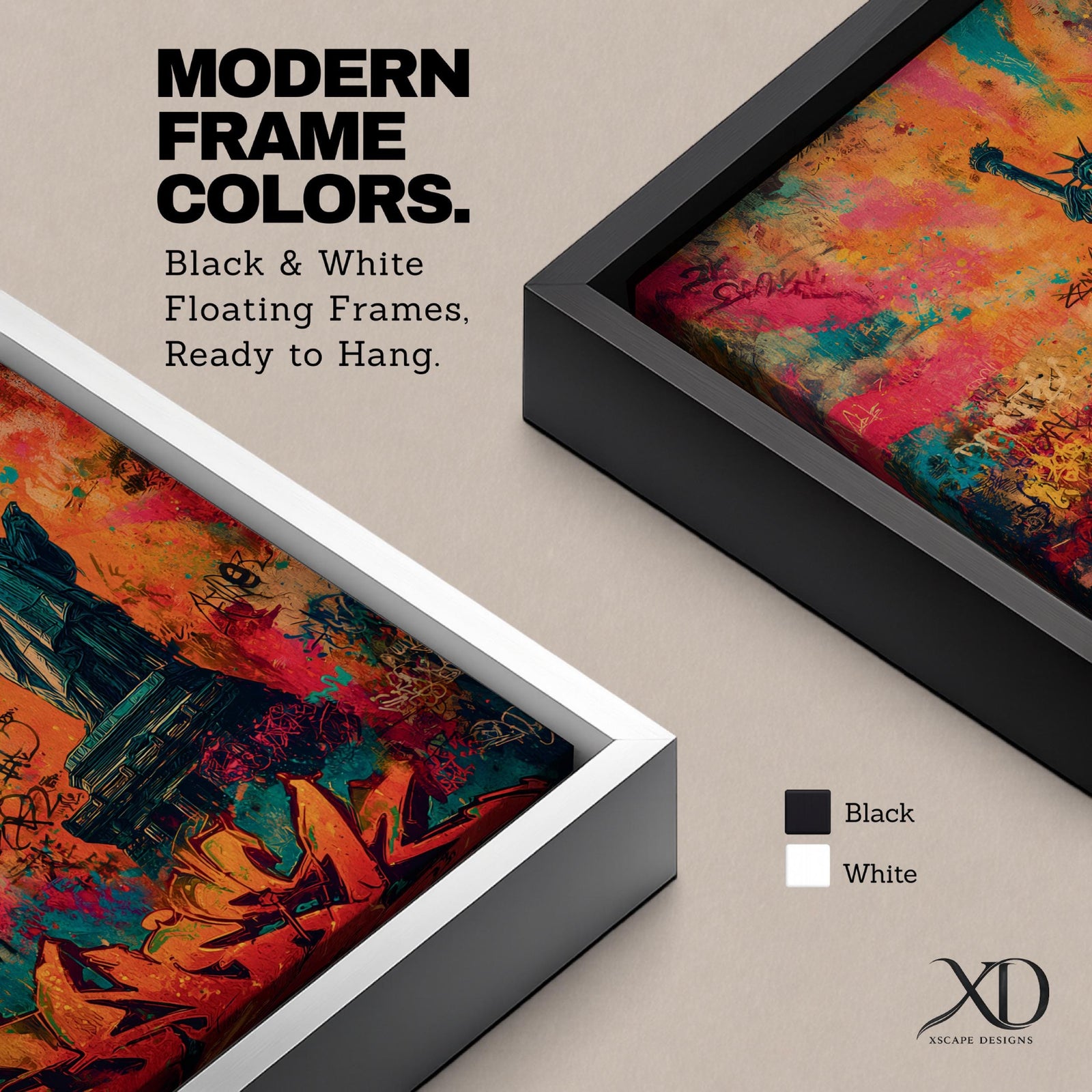 A bold graffiti style painting of the Statue of Liberty set against a vibrant explosion of color, featuring layered street art textures, spray paint marks, and expressive tags, with the iconic figure rendered in contrast against dynamic abstract backgrounds that emphasize urban energy and contemporary artistic style.