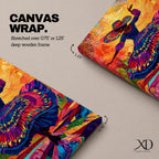 Mexican Dancer Wall Art Latin Cultural Festival Folklorico Abstract Gift Living Room Home Decor