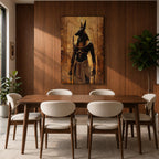 Anubis Egyptian God Wall Art Jackal Deity Ancient Mythology Gift Living Room Home Decor