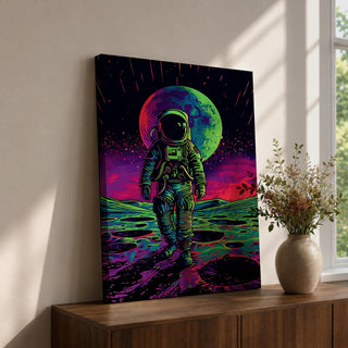 Astronaut Space Wall Art Lunar Explorer Voyager Cosmic Abstract SciFi Gift Bedroom Home Decor