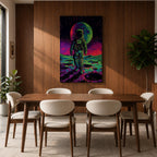 Astronaut Space Wall Art Lunar Explorer Voyager Cosmic Abstract SciFi Gift Bedroom Home Decor
