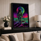 Astronaut Space Wall Art Lunar Explorer Voyager Cosmic Abstract SciFi Gift Bedroom Home Decor