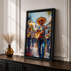 Mariachi Musicians Wall Art Mexican Cultural Music Festival Parade Gift Living Room Home Decor