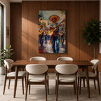 Mariachi Musicians Wall Art Mexican Cultural Music Festival Parade Gift Living Room Home Decor