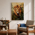 African Lion Wildlife Animal Wall Art King Safari Nature Gift Living Room Home Decor