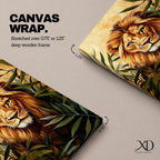 African Lion Wildlife Animal Wall Art King Safari Nature Gift Living Room Home Decor