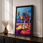 Camel Middle Eastern Wall Art Caravan Desert Travel Nature Gift Living Room Home Decor