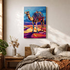 Camel Middle Eastern Wall Art Caravan Desert Travel Nature Gift Living Room Home Decor