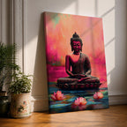 Shakyamuni Buddha Buddhist Wall Art Lotus Throne Religious Symbol Gift Meditation Room Home Decor