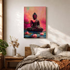 Shakyamuni Buddha Buddhist Wall Art Lotus Throne Religious Symbol Gift Meditation Room Home Decor