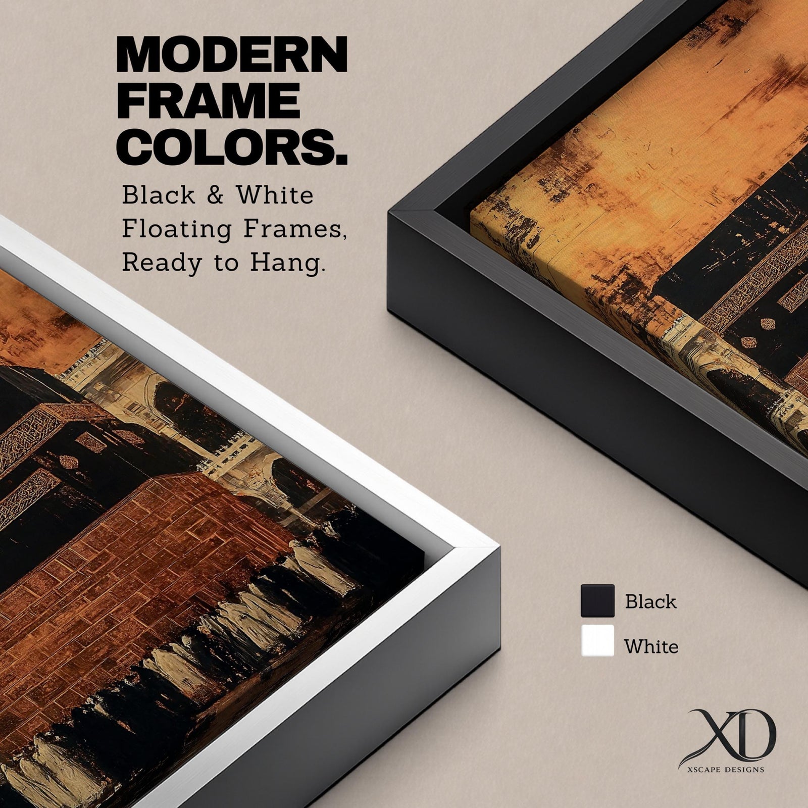 Kaaba wall art featuring a close view of the sacred Kaaba at Masjid al-Haram in Mecca with pilgrims gathered during Hajj pilgrimage and Umrah. Vintage Islamic artwork showing the iconic black cube and mosque arches, framed canvas decor for Muslim homes and spiritual interiors.