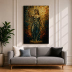 Lady Justice Legal Symbol Wall Art Roman Justitia Mosaic Gift Law Office Home Decor