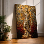 Lady Justice Legal Symbol Wall Art Justitia Stained Glass Gift Law Office Home Decor