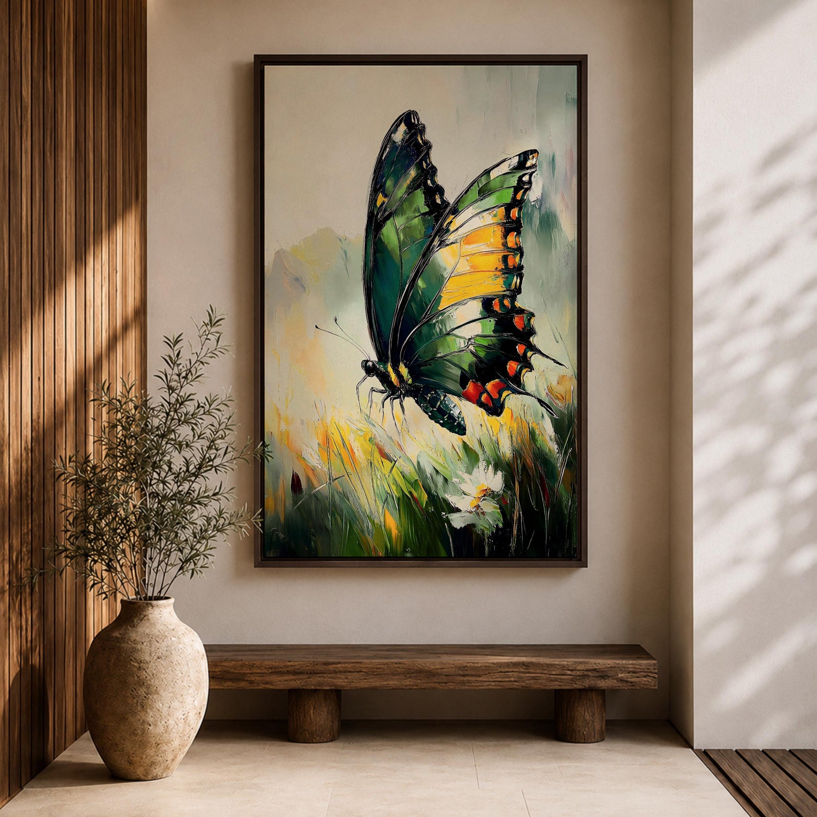 Butterfly Garden Wall Art Wild Insect Nature Gift Living Room Bedroom Office Home Decor