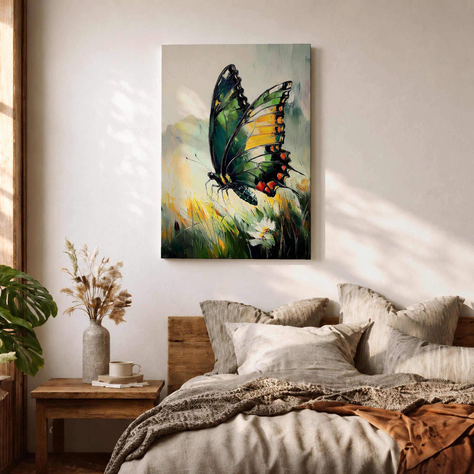 Butterfly Garden Wall Art Wild Insect Nature Gift Living Room Bedroom Office Home Decor