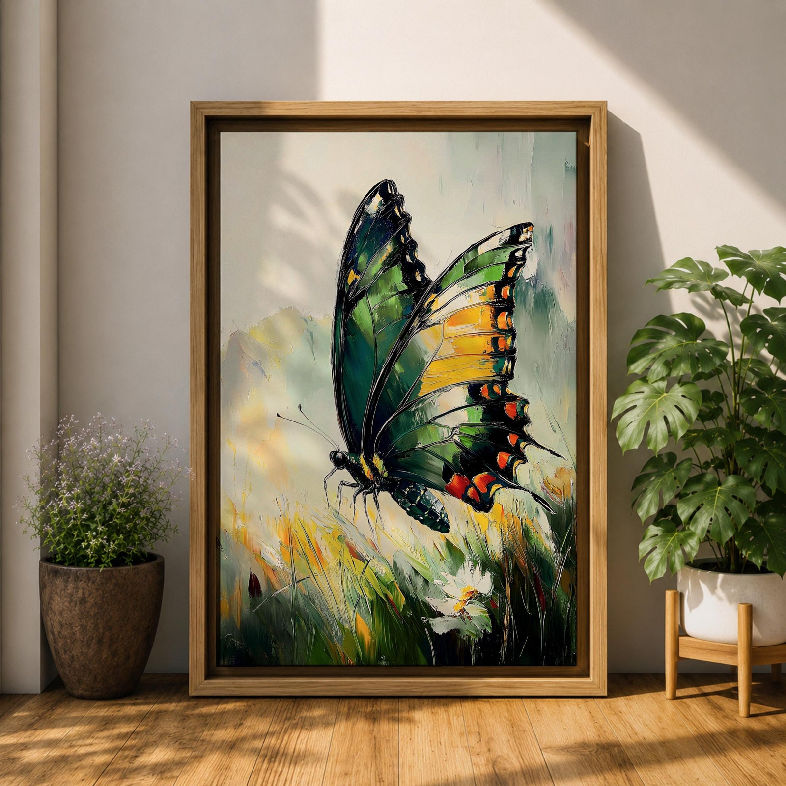Butterfly Garden Wall Art Wild Insect Nature Gift Living Room Bedroom Office Home Decor