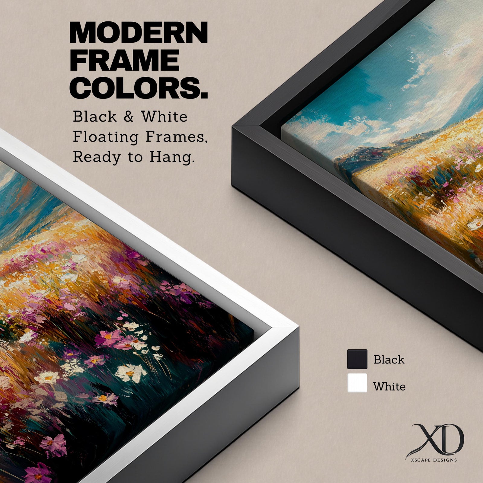 A vibrant wildflower mountain landscape featuring a colorful meadow filled with blooming flowers under a bright sky, painted in a naturalistic style with rich textures and dynamic brushstrokes capturing the beauty of nature and open fields.