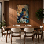 Kingfisher Bird Wall Art Wildlife Nature Halcyon King Mosaic Gift Living Room Home Decor