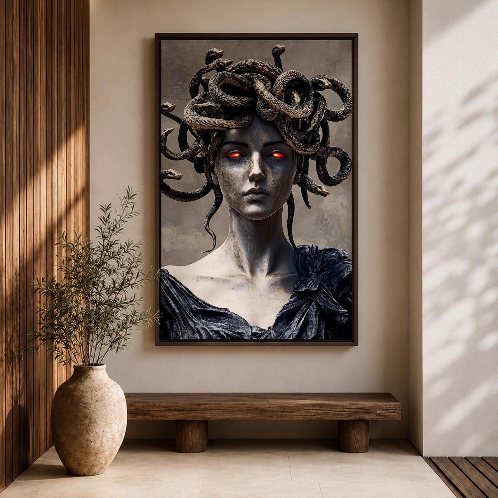 Medusa Greek Myth Wall Art Gorgon Mythology Legend Symbol Gift Living Room Home Decor