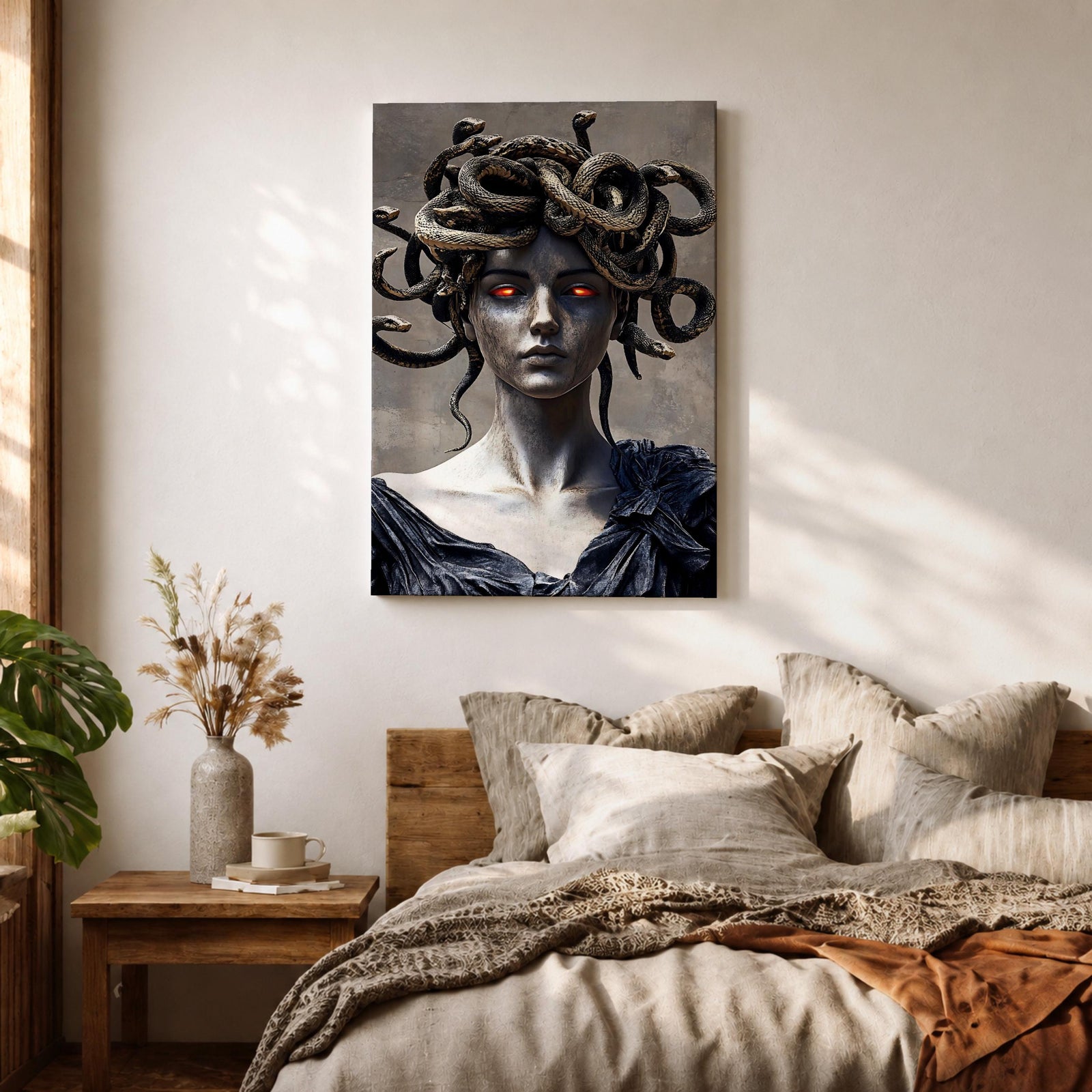 Medusa Greek Myth Wall Art Gorgon Mythology Legend Symbol Gift Living Room Home Decor