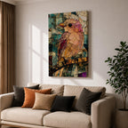 Bird Wild Wall Art Songbird Branch Stained Glass Nature Gift Living Room Home Decor