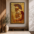 Spartan Warrior Ancient Greek Wall Art Hoplite Epic Mythology Gift Living Room Home Decor
