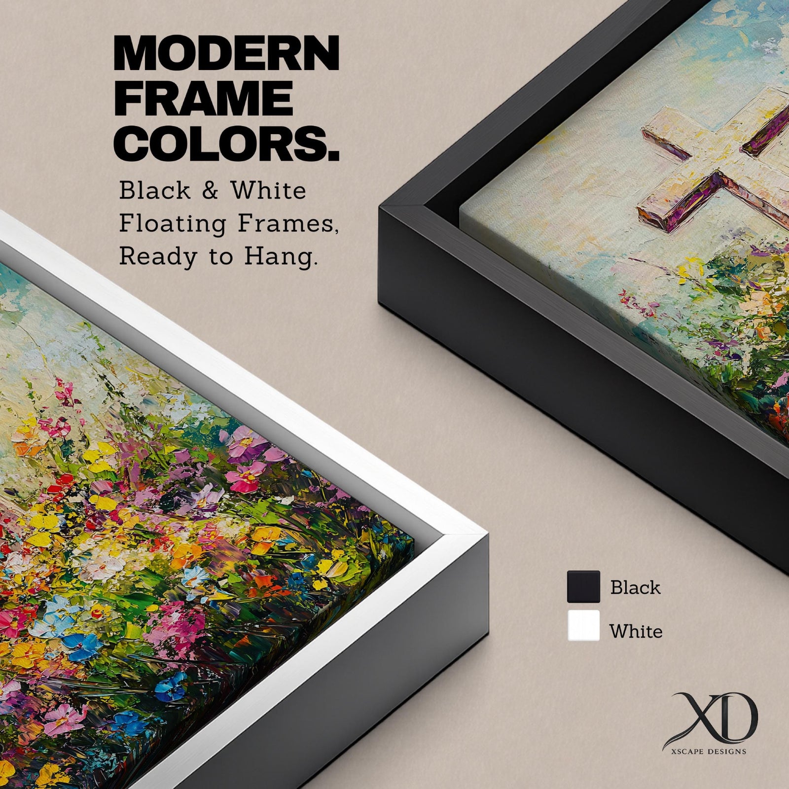 Christian cross illustrated with abundant floral elements wrapping around the wooden cross structure, accompanied by the phrase He Is Risen, rendered with soft light and balanced composition that emphasizes resurrection symbolism, with delicate blossoms and foliage creating a hopeful Easter themed Christian devotional artwork.