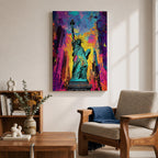 Statue Liberty American Monument Wall Art Lady Freedom Abstract Gift Living Room Home Decor