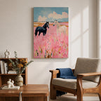 Horses Wild Animal Wall Art Meadow Landscape Nature Gift Living Room Home Decor