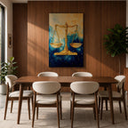 Scales Legal Symbol Wall Art Libra Abstract Mythology Gift Court Office Justice Home Decor