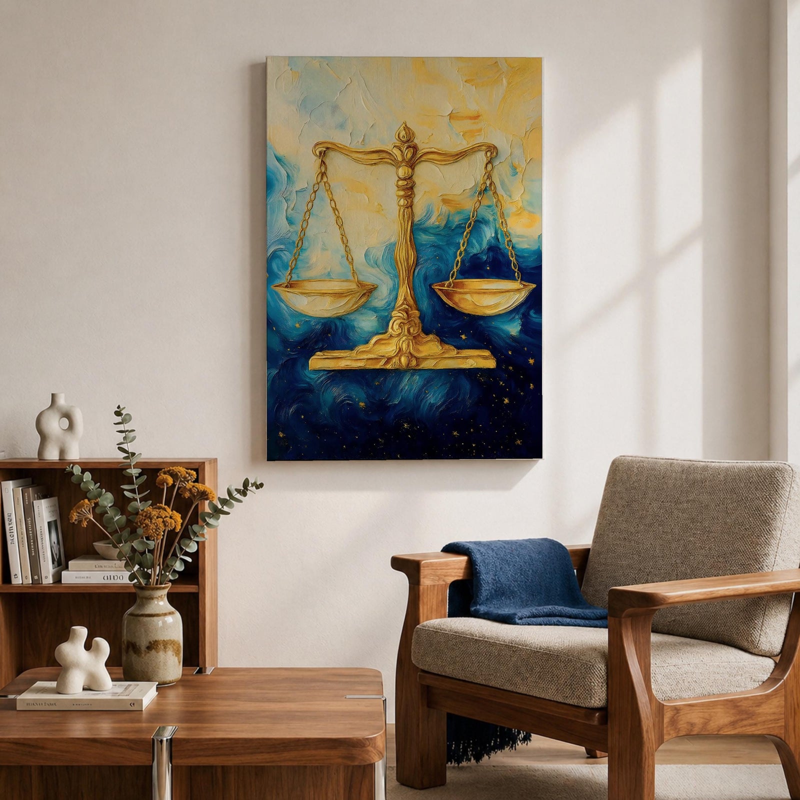 Scales Legal Symbol Wall Art Libra Abstract Mythology Gift Court Office Justice Home Decor