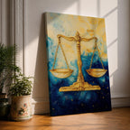 Scales Legal Symbol Wall Art Libra Abstract Mythology Gift Court Office Justice Home Decor
