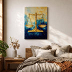 Scales Legal Symbol Wall Art Libra Abstract Mythology Gift Court Office Justice Home Decor