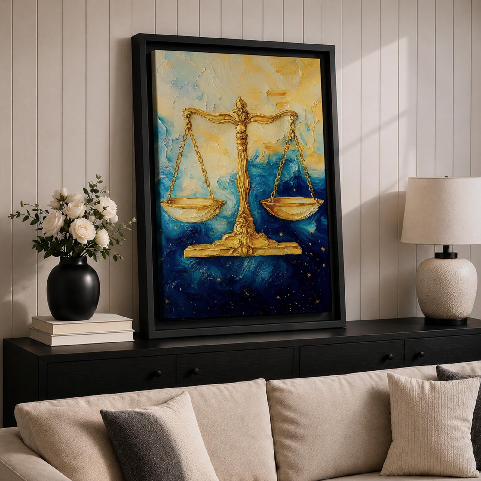 Scales Legal Symbol Wall Art Libra Abstract Mythology Gift Court Office Justice Home Decor