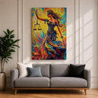 Lady Justice Legal Symbol Wall Art Themis Abstract Mythology Gift Law Office Home Decor