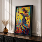 Lady Justice Legal Symbol Wall Art Themis Abstract Mythology Gift Law Office Home Decor