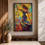 Lady Justice Legal Symbol Wall Art Themis Abstract Mythology Gift Law Office Home Decor