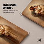 Holy Family devotional portrait showing Joseph and the Virgin Mary holding the infant Jesus together, their heads bowed close around the child in a traditional Christian religious composition. The figures are presented in a classic biblical family grouping associated with Catholic and Christian iconography of Jesus, Mary, and Joseph.