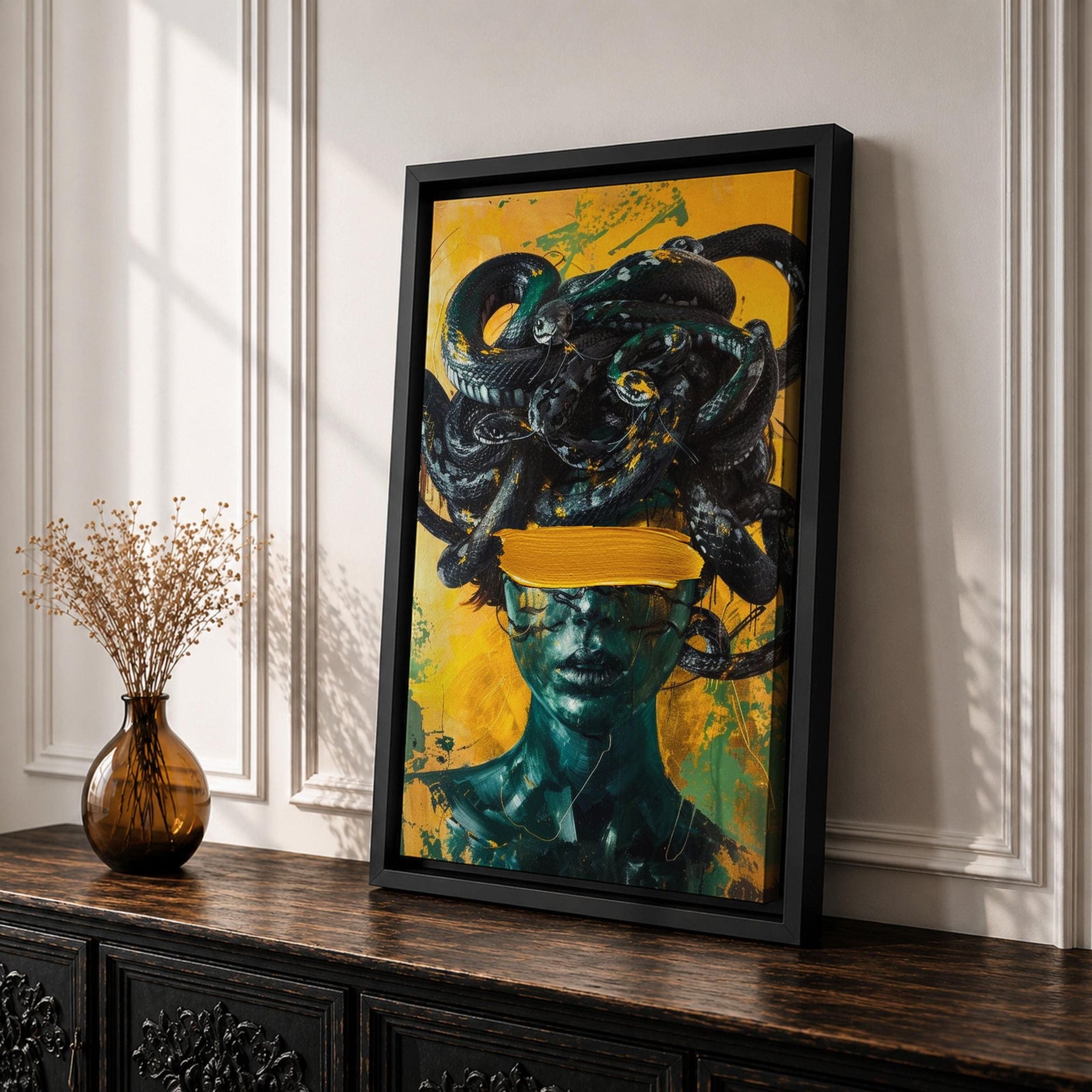 Medusa Ancient Greek Wall Art Gorgon Mythology Symbol Iconic Gift Living Room Home Decor
