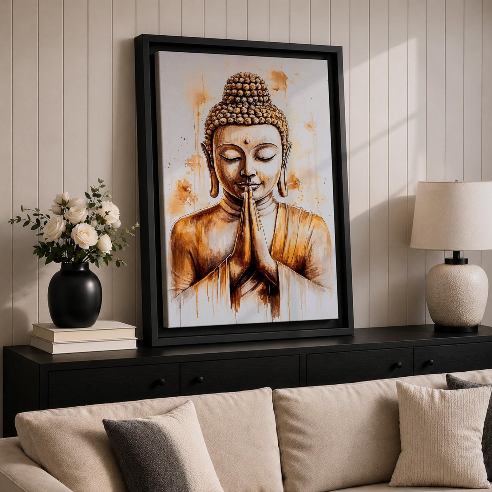Buddha Buddhist Wall Art Gautama Religious Symbol Gift Meditation Yoga Zen Room Home Decor