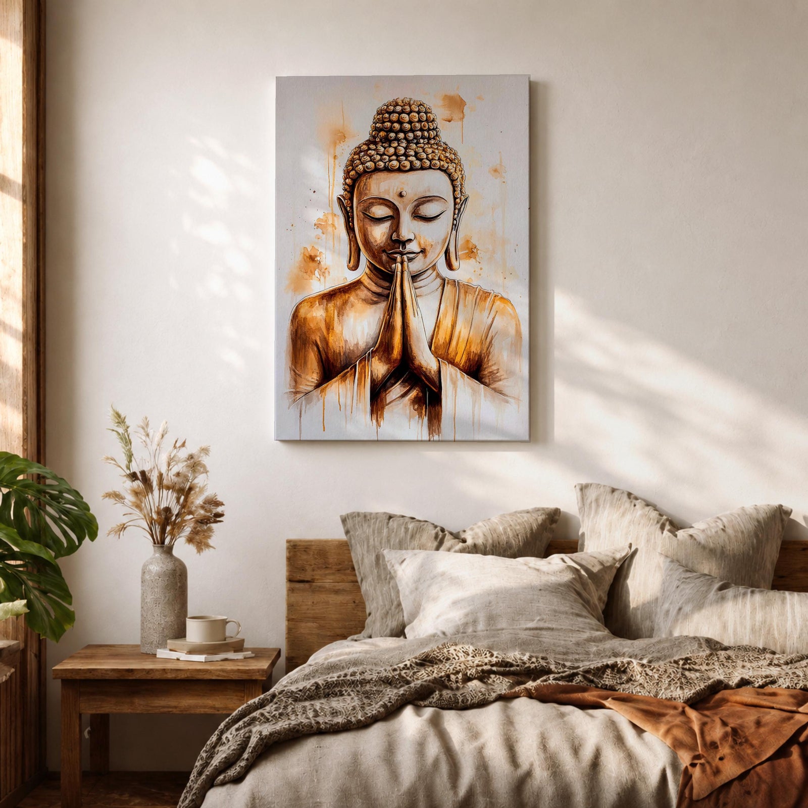 Buddha Buddhist Wall Art Gautama Religious Symbol Gift Meditation Yoga Zen Room Home Decor