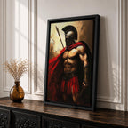 Spartan Warrior Greek Soldier Wall Art Hoplite Hero Historical Gift Living Room Home Decor