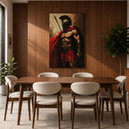 Spartan Warrior Greek Soldier Wall Art Hoplite Hero Historical Gift Living Room Home Decor